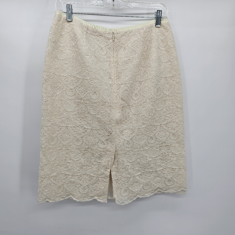 Tory Burch lace Debra pencil skirt women's size 10 new without tags - Picture 6 of 7